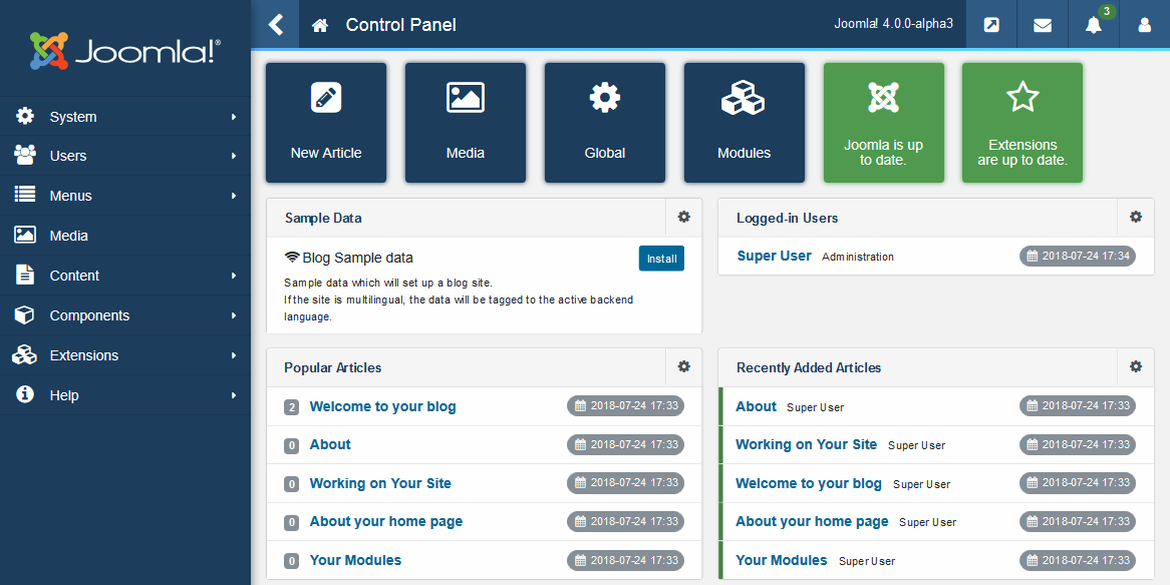 Joomla! 4 na obzoru