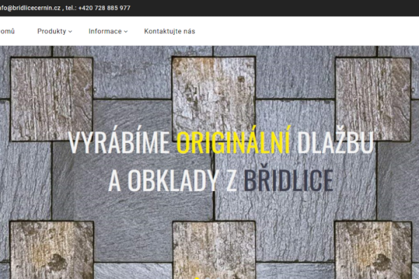 E-shop Břidlice Černín